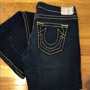Flare dark wash jeans